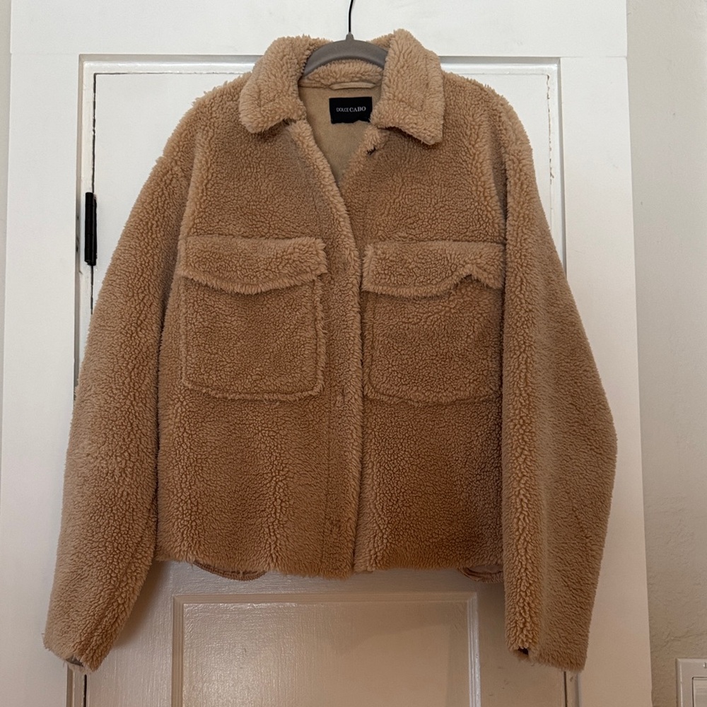 Dolce Cabo Tan Teddy Jacket